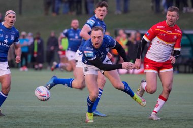 Adam Swift #2 of Hull FC juggles the ball during the Rugby League Pre Season match Sheffield Eagles vs Hull FC at Sheffield Olympic Legacy Park, Sheffield, United Kingdom, 22nd January 202