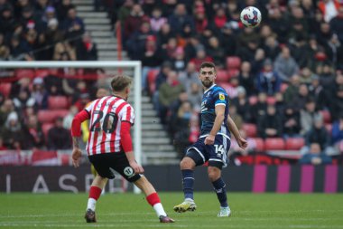 Tommy Smith #14 of Middlesbrough chips the ball forward during the Sky Bet Championship match Sunderland vs Middlesbrough at Stadium Of Light, Sunderland, United Kingdom, 22nd January 202