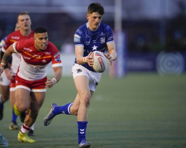 Davy Litten #25 of Hull FC makes a break during the Rugby League Pre Season match Sheffield Eagles vs Hull FC at Sheffield Olympic Legacy Park, Sheffield, United Kingdom, 22nd January 202