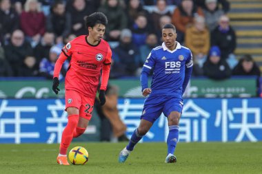 Kaoru Mitoma #22 of Brighton & Hove Albion during the Premier League match Leicester City vs Brighton and Hove Albion at King Power Stadium, Leicester, United Kingdom, 21st January 202