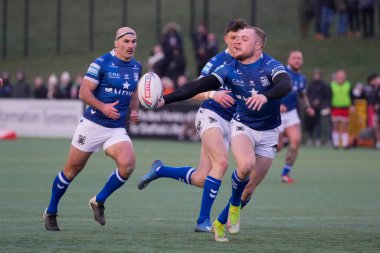 Adam Swift #2 of Hull FC juggles the ball during the Rugby League Pre Season match Sheffield Eagles vs Hull FC at Sheffield Olympic Legacy Park, Sheffield, United Kingdom, 22nd January 202