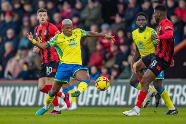 Danilo #28 of Nottingham Forest in action during the Premier League match Bournemouth vs Nottingham Forest at Vitality Stadium, Bournemouth, United Kingdom, 21st January 202