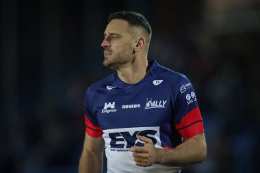 Craig Hall #4 of Featherstone Rovers playing his testimonial games during the Rugby League Pre Season match Featherstone Rovers vs Hull KR at The Milennium Stadium, Featherstone, United Kingdom, 20th January 202