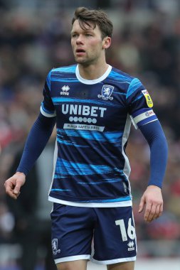 Jonathan Howson #16 of Middlesbrough during the Sky Bet Championship match Sunderland vs Middlesbrough at Stadium Of Light, Sunderland, United Kingdom, 22nd January 202