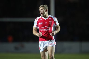 Jimmy Keinhorst #18 of Hull KR during the Rugby League Pre Season match Featherstone Rovers vs Hull KR at The Milennium Stadium, Featherstone, United Kingdom, 20th January 202