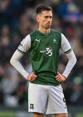 Plymouth Argyle forward Ryan Hardie  (9)  during the Sky Bet League 1 match Plymouth Argyle vs Cheltenham Town at Home Park, Plymouth, United Kingdom, 21st January 202