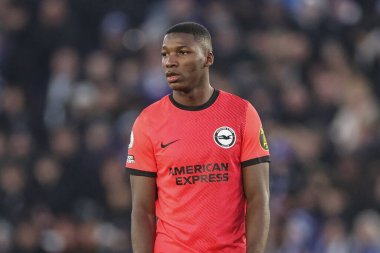 Moiss Caicedo #25 of Brighton & Hove Albion during the Premier League match Leicester City vs Brighton and Hove Albion at King Power Stadium, Leicester, United Kingdom, 21st January 2023