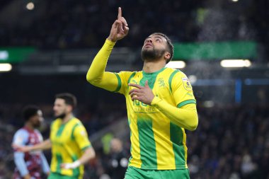Darnell Furlong #2 of West Bromwich Albion celebrates his goal to make it 0-1 during the Sky Bet Championship match Burnley vs West Bromwich Albion at Turf Moor, Burnley, United Kingdom, 20th January 202
