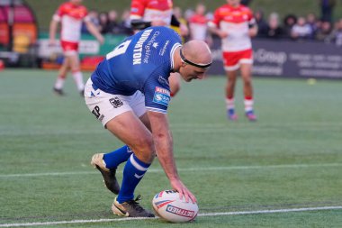 Danny Houghton #9 of Hull FC scores a try during the Rugby League Pre Season match Sheffield Eagles vs Hull FC at Sheffield Olympic Legacy Park, Sheffield, United Kingdom, 22nd January 202