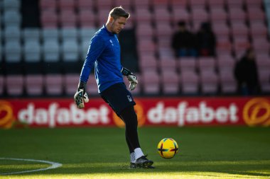 Wayne Hennessey #13 of Nottingham Forest warms up before the Premier League match Bournemouth vs Nottingham Forest at Vitality Stadium, Bournemouth, United Kingdom, 21st January 202