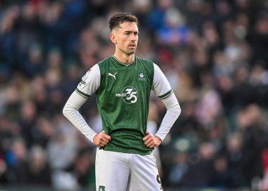Plymouth Argyle forward Ryan Hardie  (9)  during the Sky Bet League 1 match Plymouth Argyle vs Cheltenham Town at Home Park, Plymouth, United Kingdom, 21st January 202