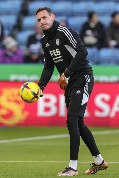 Danny Ward #1 of Leicester City in the pregame warmup session during the Premier League match Leicester City vs Brighton and Hove Albion at King Power Stadium, Leicester, United Kingdom, 21st January 202