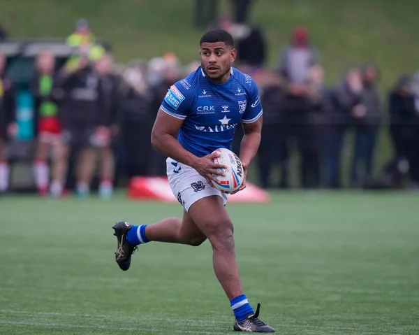 Joe Lovodua #14 of Hull FC during the Rugby League Pre Season match Sheffield Eagles vs Hull FC at Sheffield Olympic Legacy Park, Sheffield, United Kingdom, 22nd January 202