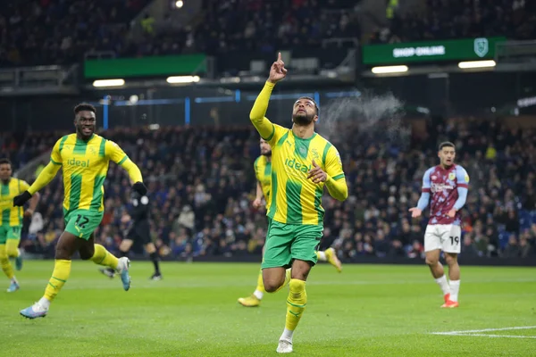 Darnell Furlong #2 of West Bromwich Albion celebrates his goal to make it 0-1 during the Sky Bet Championship match Burnley vs West Bromwich Albion at Turf Moor, Burnley, United Kingdom, 20th January 202
