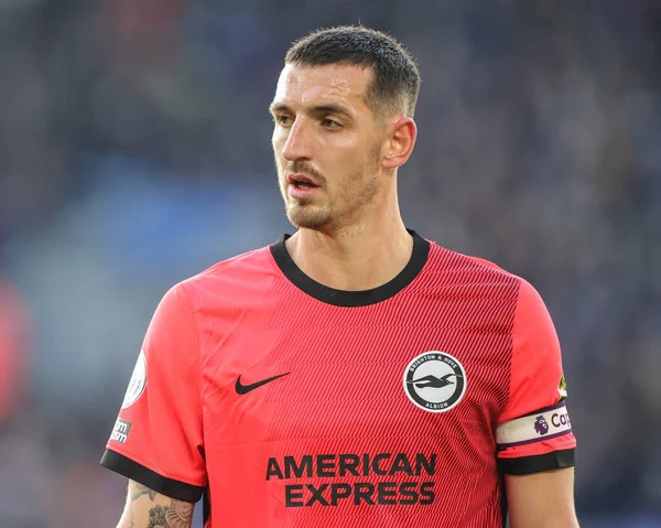 stock image Lewis Dunk #5 of Brighton & Hove Albion during the Premier League match Leicester City vs Brighton and Hove Albion at King Power Stadium, Leicester, United Kingdom, 21st January 202