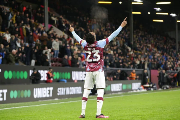 Nathan Tella #23 of Burnley celebrates his goal to make it 1-1 during the Sky Bet Championship match Burnley vs West Bromwich Albion at Turf Moor, Burnley, United Kingdom, 20th January 202