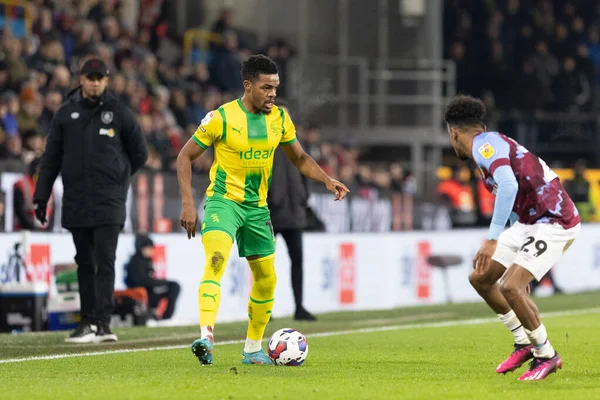Grady Diangana #11 of West Bromwich Albion in possession during the Sky Bet Championship match Burnley vs West Bromwich Albion at Turf Moor, Burnley, United Kingdom, 20th January 202