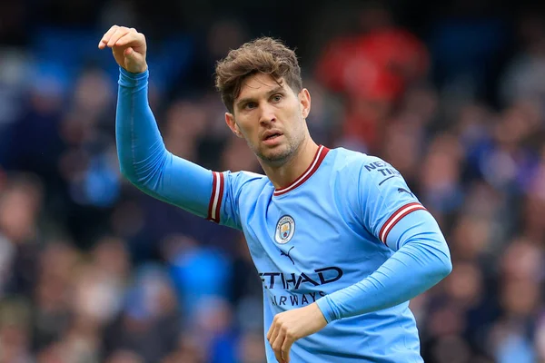 John Stones #5 of Manchester City during the Premier League match Manchester City vs Wolverhampton Wanderers at Etihad Stadium, Manchester, United Kingdom, 22nd January 202
