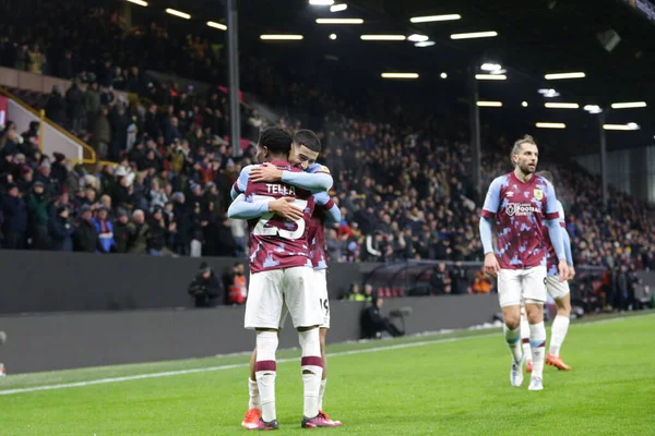Nathan Tella #23 of Burnley celebrates his goal to make it 1-1 during the Sky Bet Championship match Burnley vs West Bromwich Albion at Turf Moor, Burnley, United Kingdom, 20th January 202