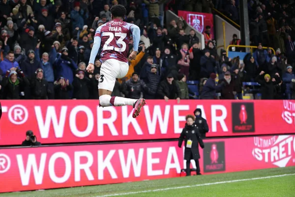 Nathan Tella #23 of Burnley celebrates his goal to make it 1-1 during the Sky Bet Championship match Burnley vs West Bromwich Albion at Turf Moor, Burnley, United Kingdom, 20th January 202