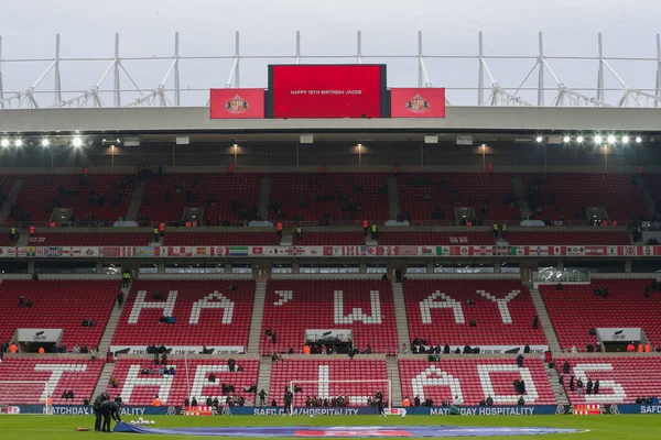 General view inside The Stadium of Light ahead of the Sky Bet Championship match Sunderland vs Middlesbrough at Stadium Of Light, Sunderland, United Kingdom, 22nd January 202
