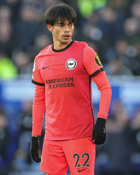 Kaoru Mitoma #22 of Brighton & Hove Albion during the Premier League match Leicester City vs Brighton and Hove Albion at King Power Stadium, Leicester, United Kingdom, 21st January 202
