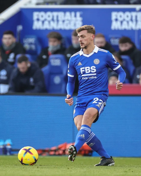 Kiernan Dewsbury-Hall #22 of Leicester City during the Premier League match Leicester City vs Brighton and Hove Albion at King Power Stadium, Leicester, United Kingdom, 21st January 202