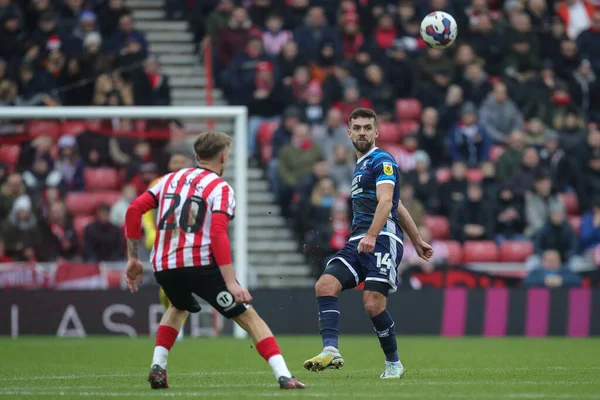 Tommy Smith #14 of Middlesbrough chips the ball forward during the Sky Bet Championship match Sunderland vs Middlesbrough at Stadium Of Light, Sunderland, United Kingdom, 22nd January 202