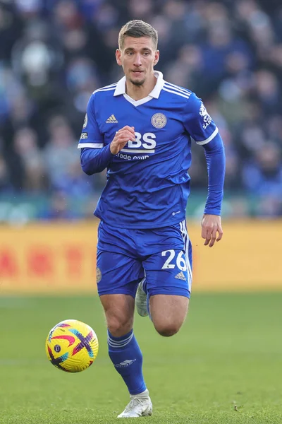 Dennis Praet #26 of Leicester City in action during the Premier League match Leicester City vs Brighton and Hove Albion at King Power Stadium, Leicester, United Kingdom, 21st January 202