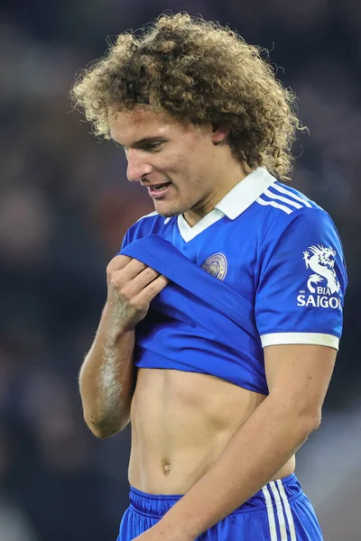 Wout Faes #3 of Leicester City during the Premier League match Leicester City vs Brighton and Hove Albion at King Power Stadium, Leicester, United Kingdom, 21st January 202