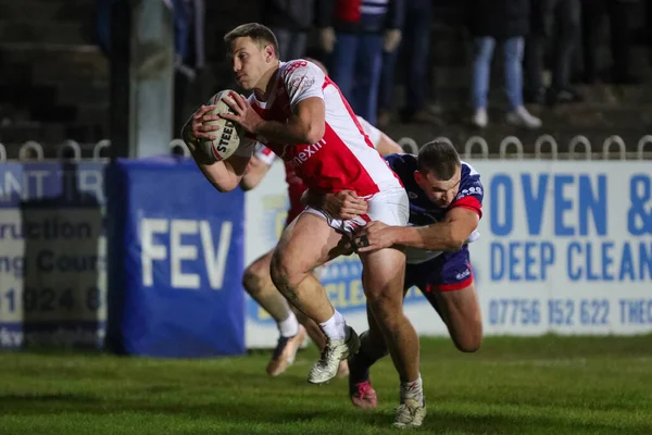 Tom Opacic #3 of Hull KR in action during the Rugby League Pre Season match Featherstone Rovers vs Hull KR at The Milennium Stadium, Featherstone, United Kingdom, 20th January 202