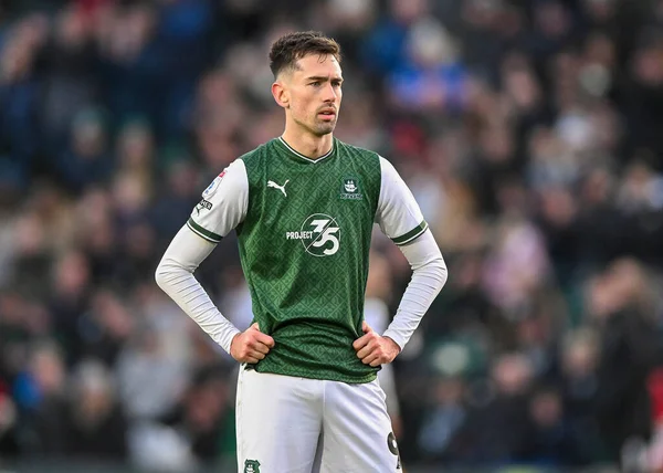 Plymouth Argyle forward Ryan Hardie  (9)  during the Sky Bet League 1 match Plymouth Argyle vs Cheltenham Town at Home Park, Plymouth, United Kingdom, 21st January 202