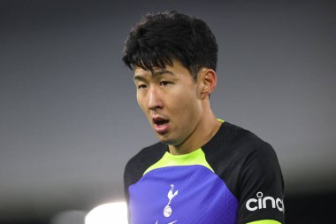 Son Heung-Min #7 of Tottenham Hotspur during the Premier League match Fulham vs Tottenham Hotspur at Craven Cottage, London, United Kingdom, 23rd January 202