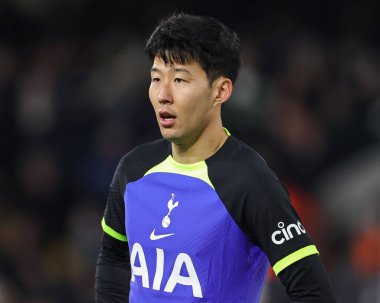Son Heung-Min #7 of Tottenham Hotspur during the Premier League match Fulham vs Tottenham Hotspur at Craven Cottage, London, United Kingdom, 23rd January 202