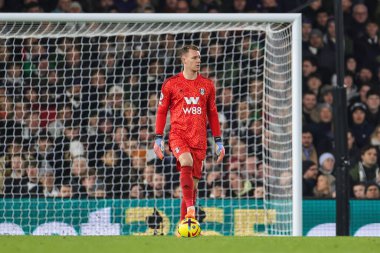 Bernd Leno #17 of Fulham during the Premier League match Fulham vs Tottenham Hotspur at Craven Cottage, London, United Kingdom, 23rd January 202