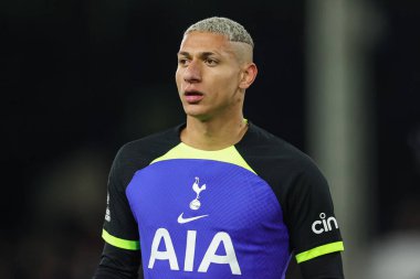 Richarlison #9 of Tottenham Hotspur during the Premier League match Fulham vs Tottenham Hotspur at Craven Cottage, London, United Kingdom, 23rd January 202