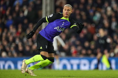 Richarlison #9 of Tottenham Hotspur during the Premier League match Fulham vs Tottenham Hotspur at Craven Cottage, London, United Kingdom, 23rd January 202
