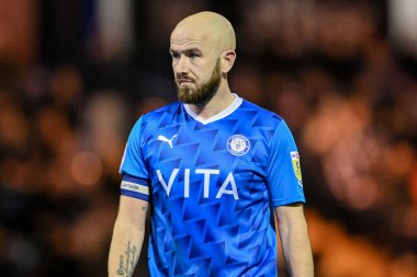 Paddy Madden #9 of Stockport County during the Sky Bet League 2 match Stockport County vs Bradford City at Edgeley Park Stadium, Stockport, United Kingdom, 24th January 202