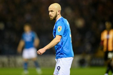 Paddy Madden #9 of Stockport County during the Sky Bet League 2 match Stockport County vs Bradford City at Edgeley Park Stadium, Stockport, United Kingdom, 24th January 202