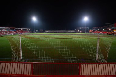 General view of Wham Stadium, Home of Accrington Stanley ahead of the Emirates FA Cup Third Round Replay match Accrington Stanley vs Boreham Wood at Wham Stadium, Accrington, United Kingdom, 24th January 202