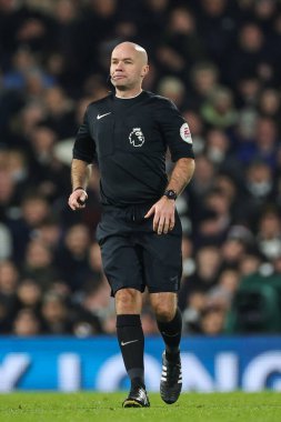 Referee Paul Tierney during the Premier League match Fulham vs Tottenham Hotspur at Craven Cottage, London, United Kingdom, 23rd January 202
