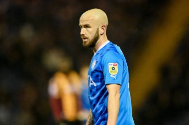 Paddy Madden #9 of Stockport County during the Sky Bet League 2 match Stockport County vs Bradford City at Edgeley Park Stadium, Stockport, United Kingdom, 24th January 202