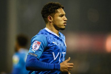 Kyle Knoyle #3 of Stockport County during the Sky Bet League 2 match Stockport County vs Bradford City at Edgeley Park Stadium, Stockport, United Kingdom, 24th January 202