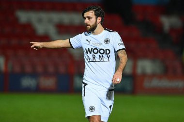 Jack Payne #17 of Boreham Wood gives his team instructions during the Emirates FA Cup Third Round Replay match Accrington Stanley vs Boreham Wood at Wham Stadium, Accrington, United Kingdom, 24th January 202