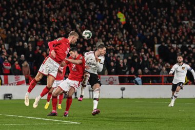 Joe Worrall #4 of Nottingham Forest during the Carabao Cup Semi-Finals match Nottingham Forest vs Manchester United at City Ground, Nottingham, United Kingdom, 25th January 202