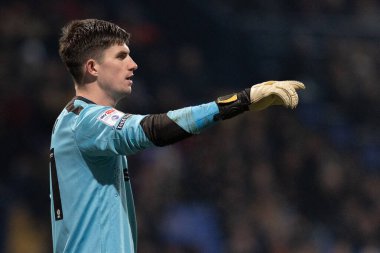 Ross Doohan #31 of Forest Green Rovers gives his team instructions during the Sky Bet League 1 match Bolton Wanderers vs Forest Green Rovers at University of Bolton Stadium, Bolton, United Kingdom, 24th January 202