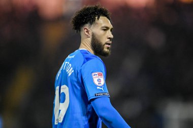 Kyle Wootton #19 of Stockport County during the Sky Bet League 2 match Stockport County vs Bradford City at Edgeley Park Stadium, Stockport, United Kingdom, 24th January 202