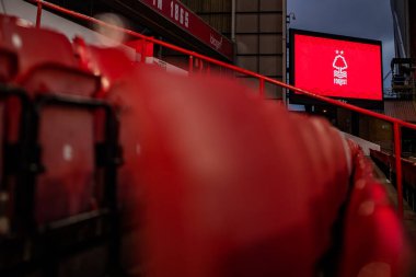 A general view of The City Ground the Carabao Cup Semi-Finals match Nottingham Forest vs Manchester United at City Ground, Nottingham, United Kingdom, 25th January 202