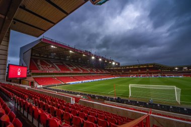 General view inside of the City Ground, home of Nottingham Forest ahead of the Carabao Cup Semi-Finals match Nottingham Forest vs Manchester United at City Ground, Nottingham, United Kingdom, 25th January 202
