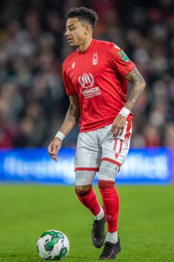 Jesse Lingard #11 of Nottingham Forest in action during the Carabao Cup Semi-Finals match Nottingham Forest vs Manchester United at City Ground, Nottingham, United Kingdom, 25th January 202